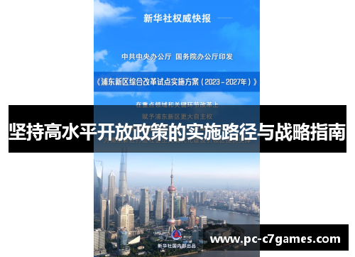 坚持高水平开放政策的实施路径与战略指南