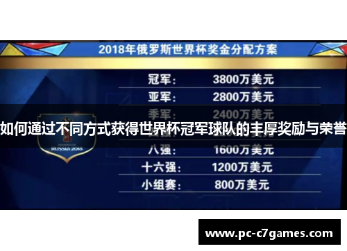 如何通过不同方式获得世界杯冠军球队的丰厚奖励与荣誉