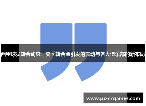 西甲球员转会动态:夏季转会窗引发的震动与各大俱乐部的新布局 西甲球员转会动态:夏季转会窗引发的震动与各大俱乐部的新布局
